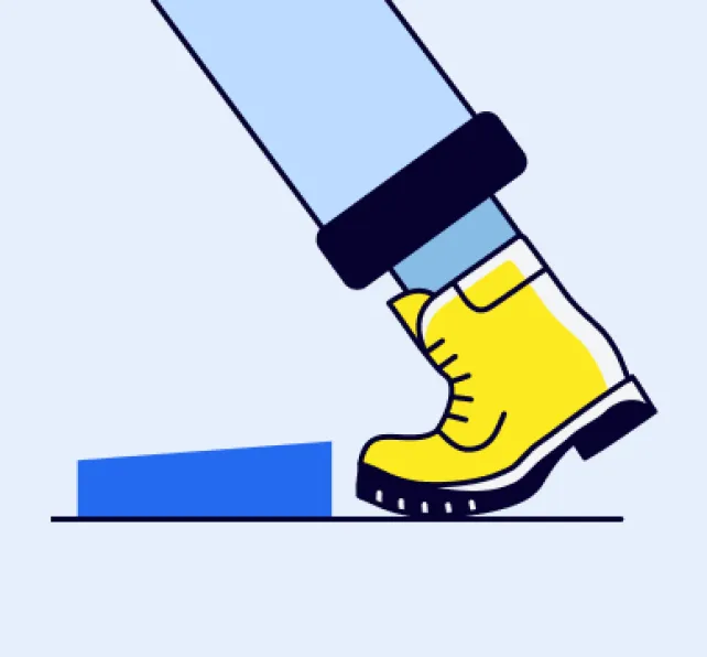 Slip and fall illustration